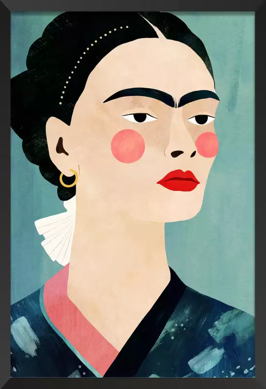 Frida vintage - affiche retro vintage