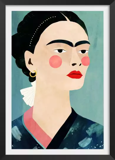 Frida vintage - affiche retro vintage