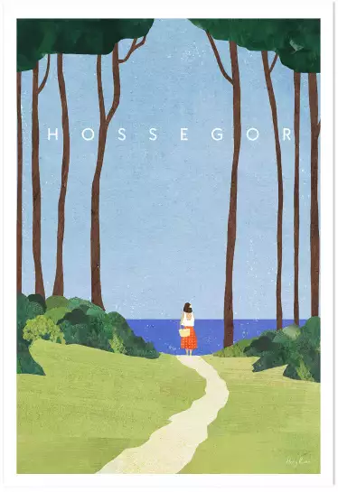 Hossegor - poster sud ouest