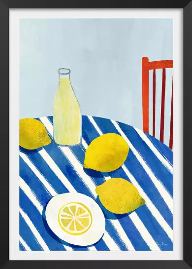 Citronnade - affiche fruits