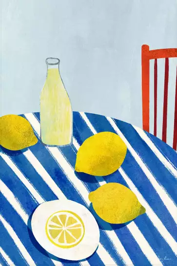 Citronnade - affiche fruits