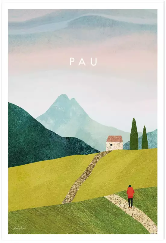 Pau - affiche vintage