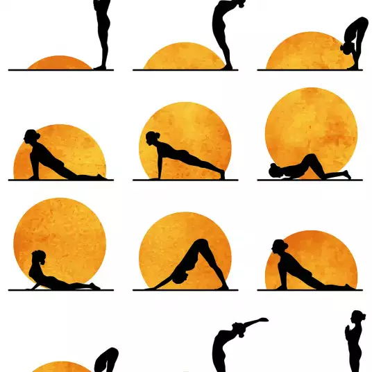 Yoga days - papier peint design