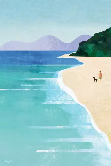La plage - papier peint bord de mer