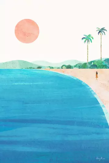 Paradise Beach - papier peint déco mer
