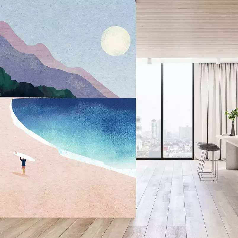 Surf Beach - papier peint ocean