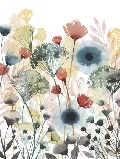 Rayons ensoleillés - chambre papier peint fleuri