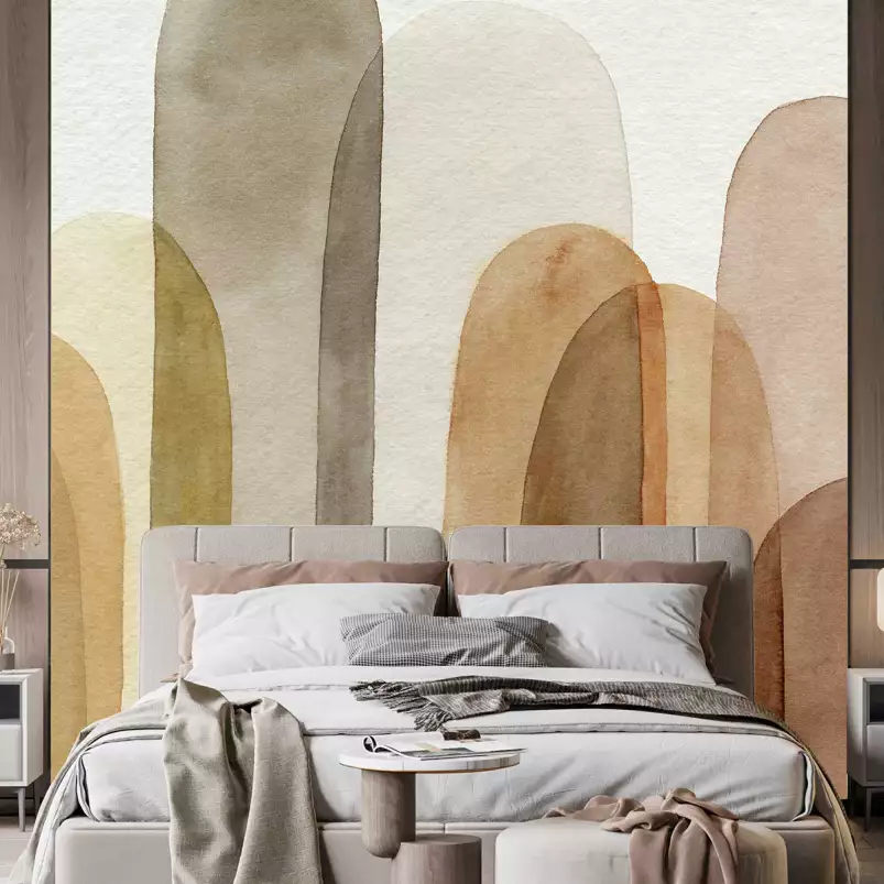 Arches du désert - papier peint abstrait