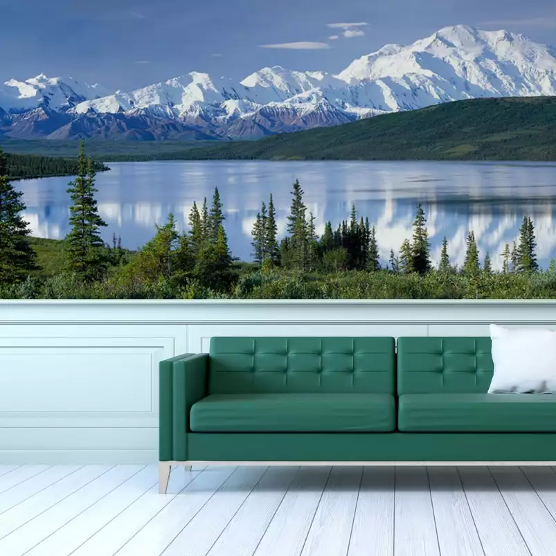 Alaska - papier peint panoramique montagne