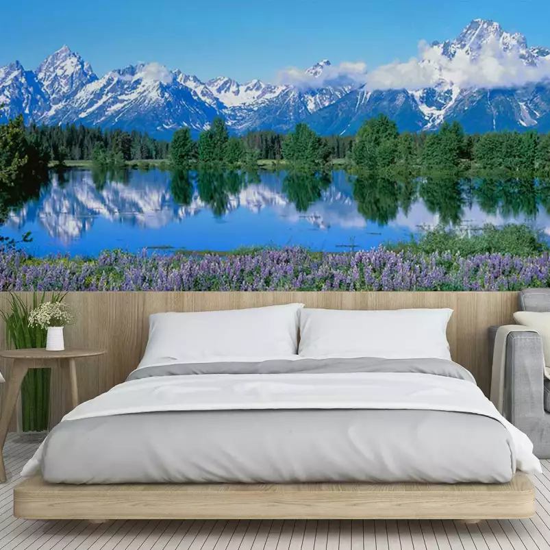 Wyoming - papier peint panoramique montagne