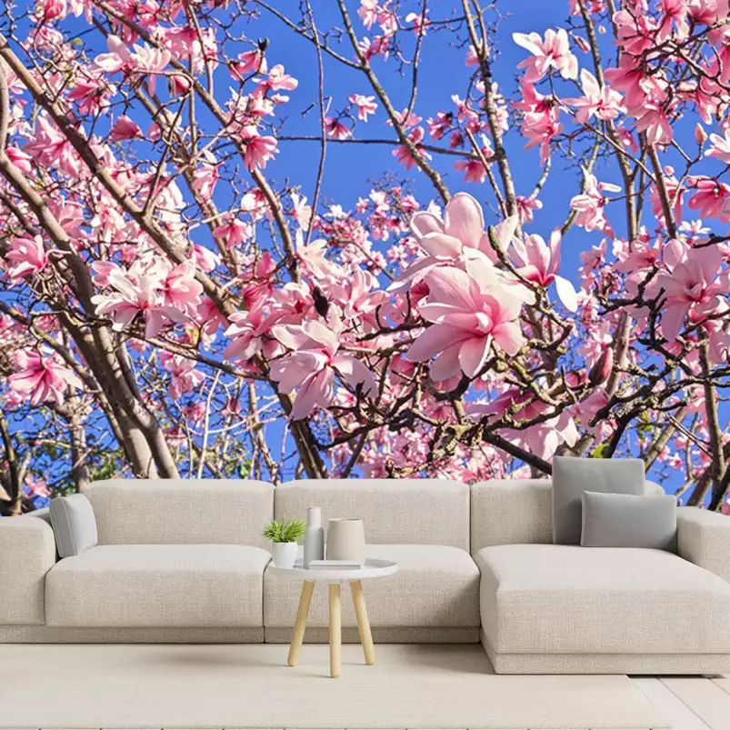 Magnolias - decor mural paysage