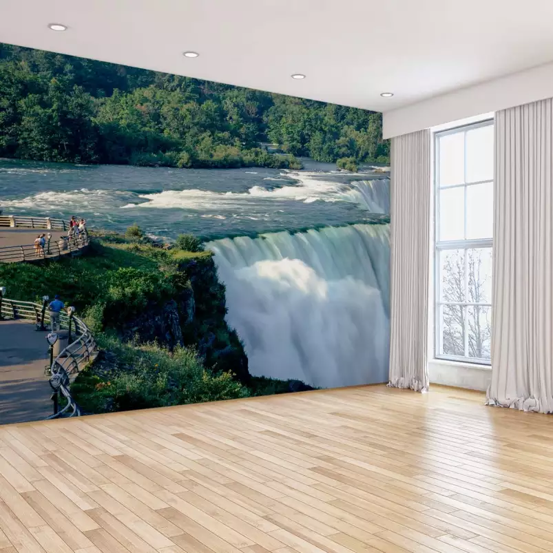 Chutes du Niagara - papier peint panoramique du monde