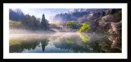 Un matin en montagne - tableaux montagne lac