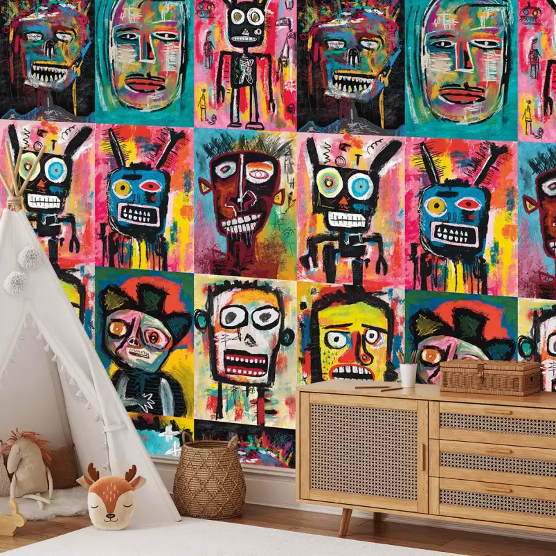 Celebration Basquiat - tapisserie panoramique