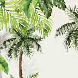 Simples tropiques - tapisserie panoramique