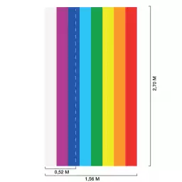 Rainbow flag - tapisserie panoramique