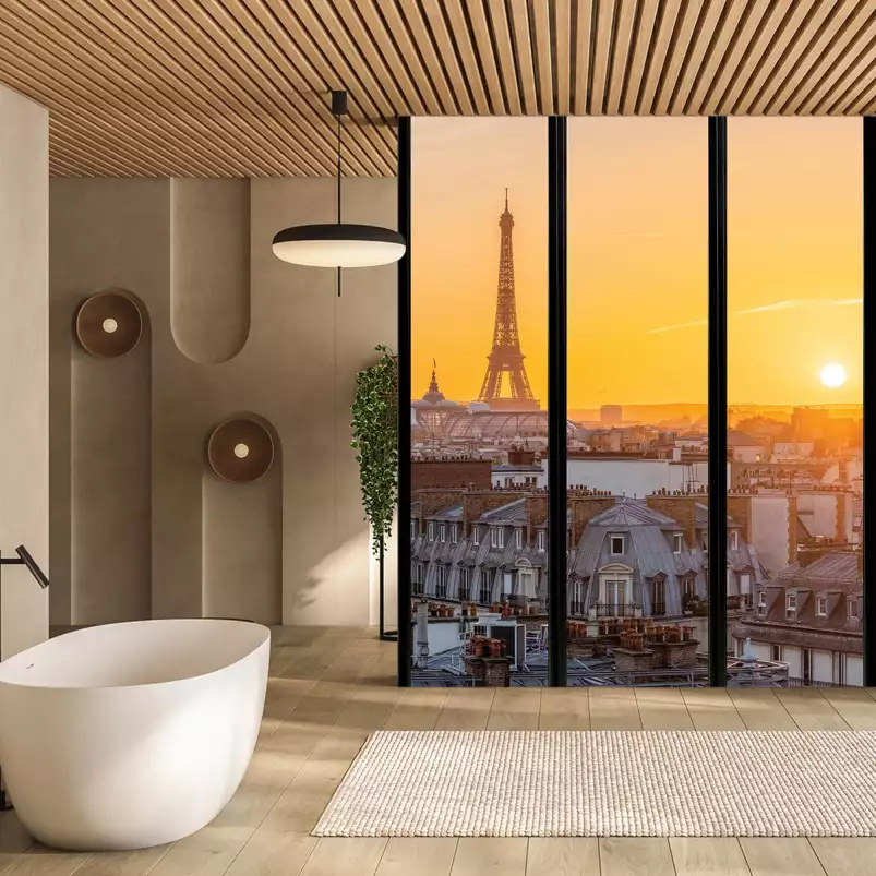 Fenêtre sur Paris - tapisserie panoramique