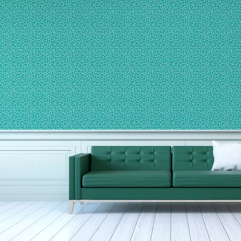 Puzzle turquoise - tapisserie décor