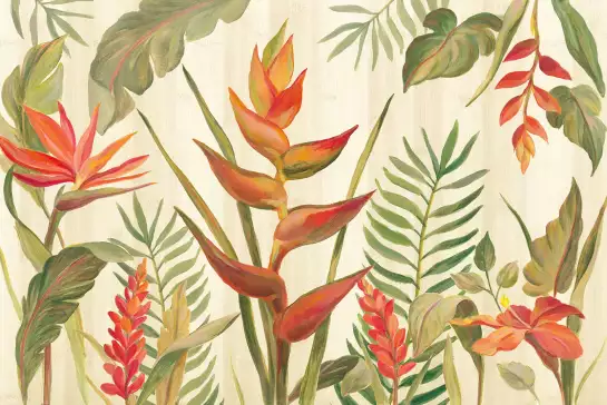 Jardin tropical VII - papier peint motif plantes