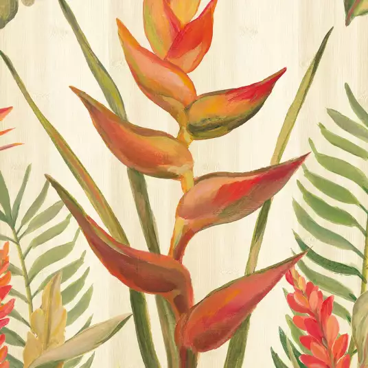 Jardin tropical VII - papier peint motif plantes