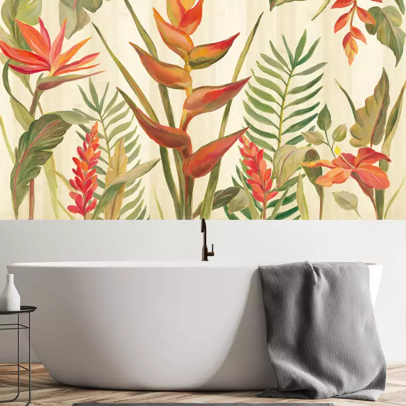 Jardin tropical VII - papier peint motif plantes