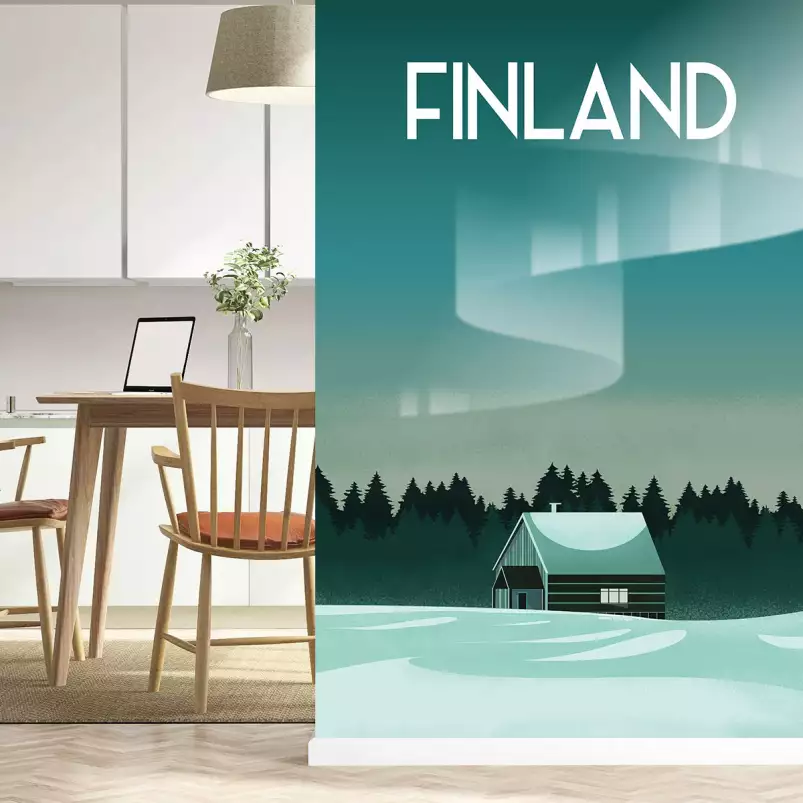 Finlande - papier peint monde