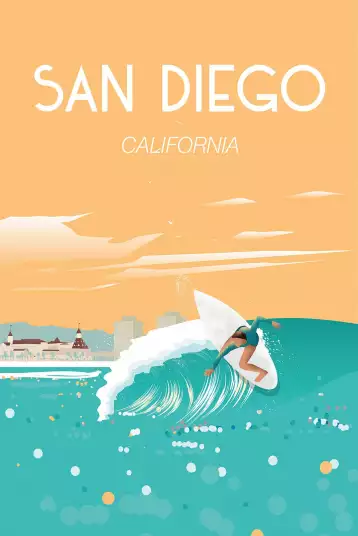 San Diego - papier peint ville
