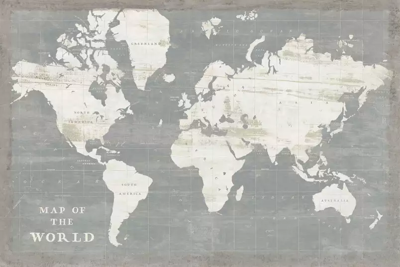 Carte du monde de l'ardoise - papier peint mappemonde