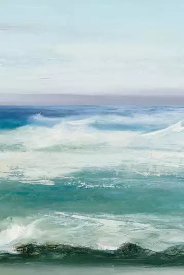 Océan d'azur - papier peint bord de mer