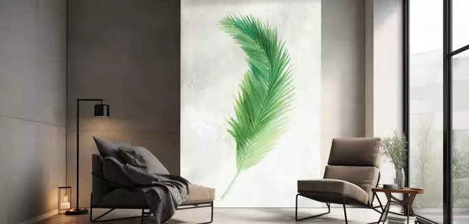 Palmiers des tropiques - papier peint panoramique plante