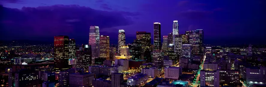 Purple city - panorama ville