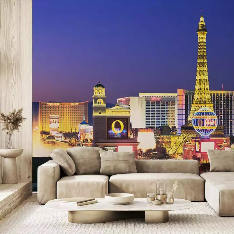 Crépuscule sur Las Vegas - panorama ville
