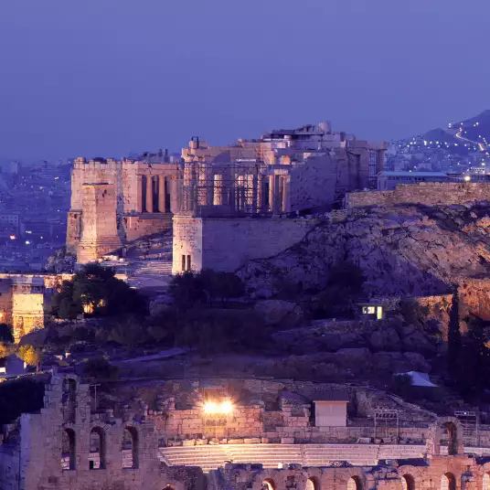 Acropole à Athènes - panorama ville