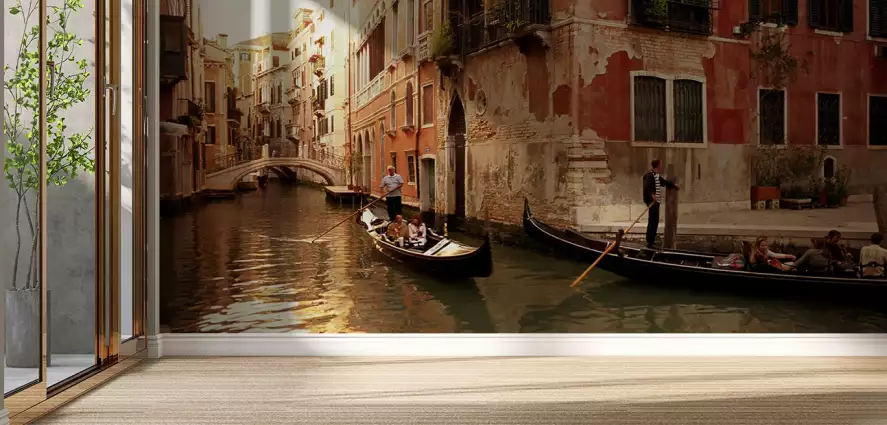 Gondole à Venise - papier peint panoramique du monde