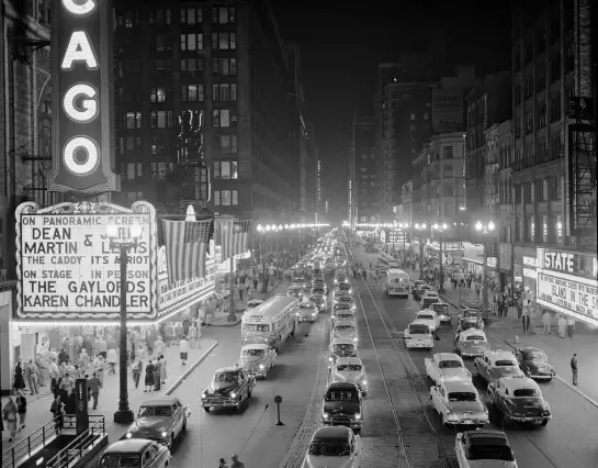 Chicago street - panorama ville