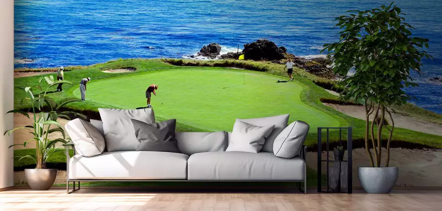 Golf green - decor mural paysage