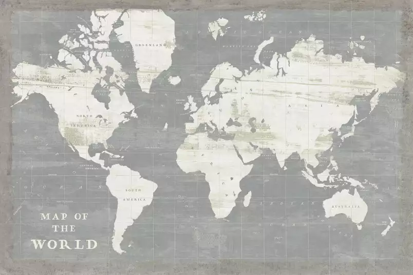 Sur l'ardoise - papier peint carte du monde