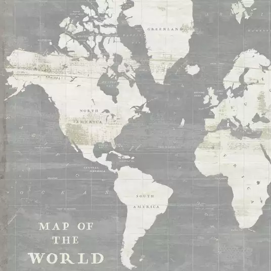 Sur l'ardoise - papier peint carte du monde
