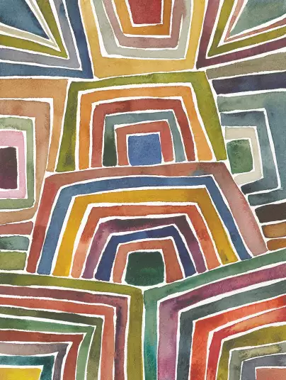 Rayures II - papier peint 3d géométrique
