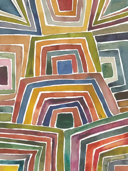 Rayures II - papier peint 3d géométrique
