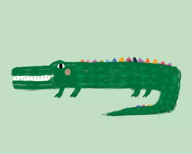 Crocodile - papier peint bebe animaux