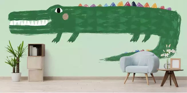 Crocodile - papier peint bebe animaux