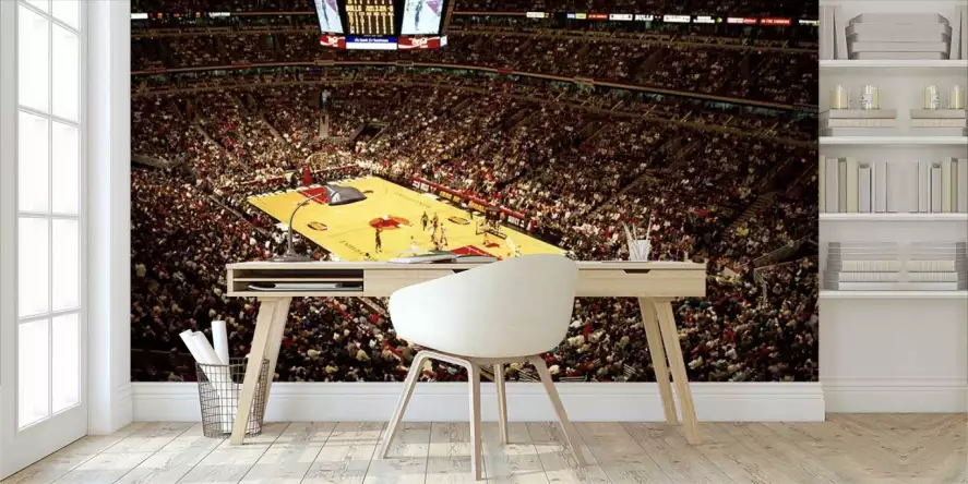 Basket l' équipe des Chicago Bulls - papier peint original