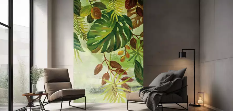 Verdure tropicale II - papier peint motif plantes