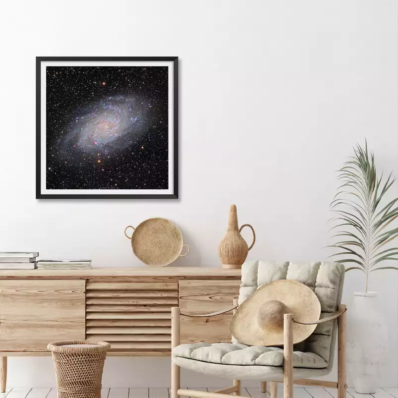 Galaxie du triangle - affiche astronomie