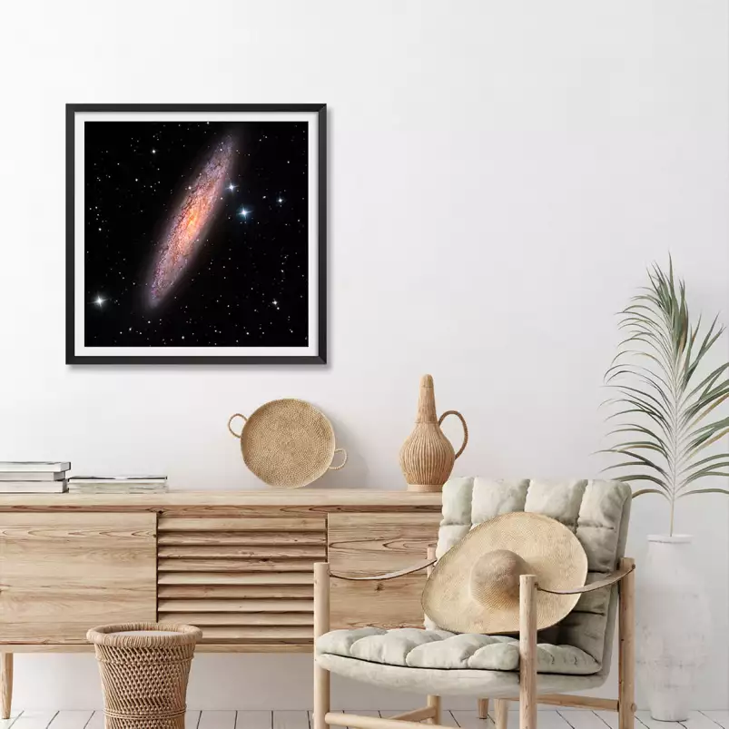 Galaxie sculptrice - affiche astronomie