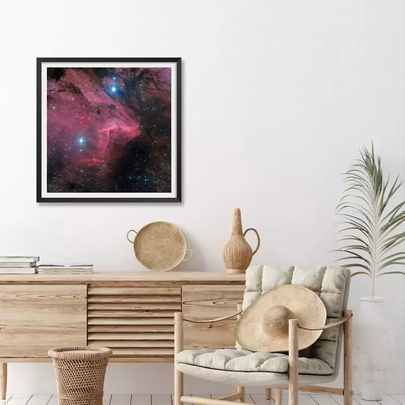 Nébuleuse du Pélican - affiche astronomie
