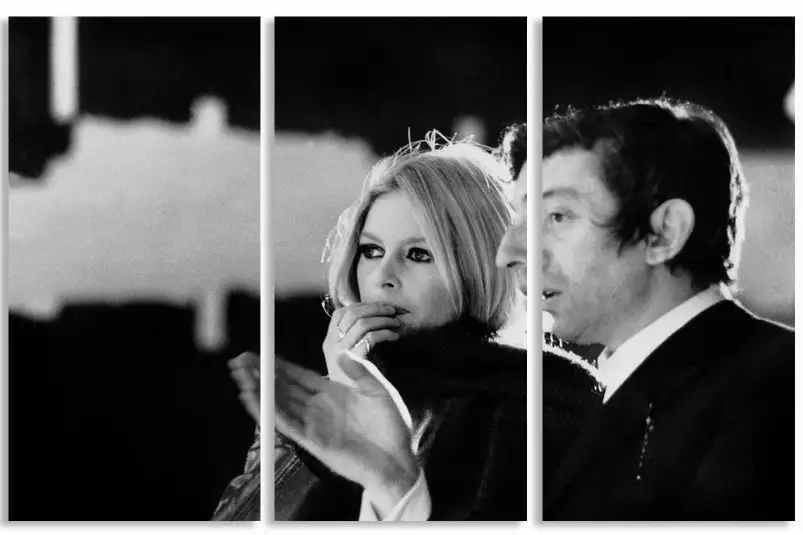 Photo de Brigitte Bardot et Serge Gainsbourg - affiche acteurs et actrices celebres