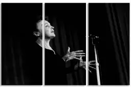 Edith Piaf sur scène en 1959 - photos noir et blanc célébrités