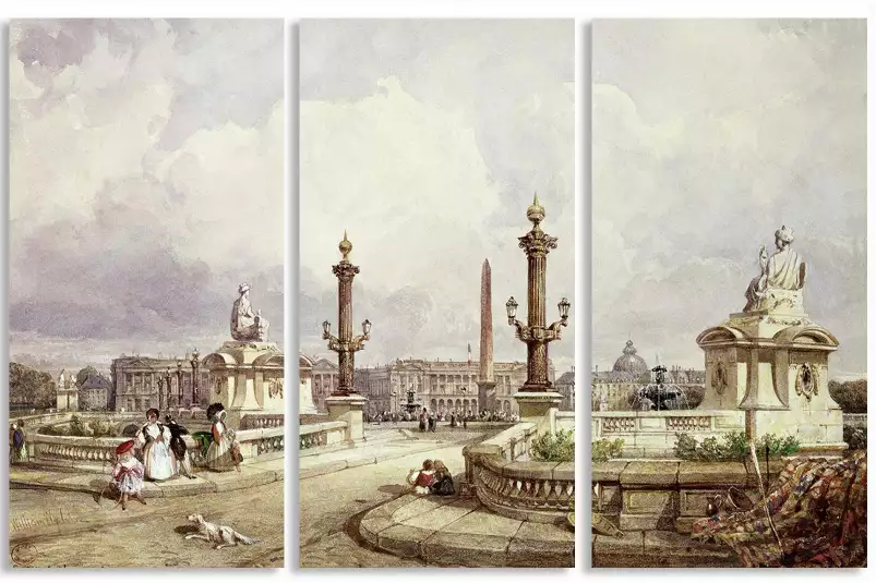 La Concorde en 1837 - tableau célèbre